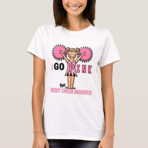 Camiseta Animadora para la conciencia del cáncer de pecho