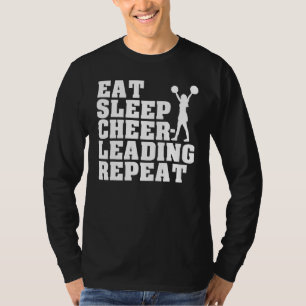 Camiseta Animadora Porristas Baile Grito Decir Comer Dormir
