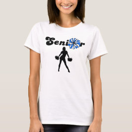 Camiseta Animadora Senior de Doble Cara Azul y Blanco