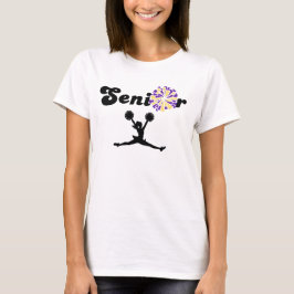 Camiseta Animadora Senior de Doble Cara Purpura y Amarillo