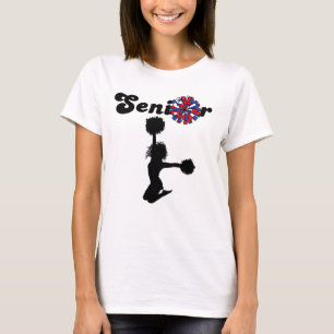 Camiseta Animadora Senior de Doble Cara Rojo y Azul