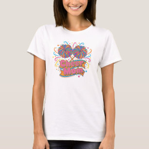 Camiseta Animados Pom-Poms de Mamá Animadora Día de Partido