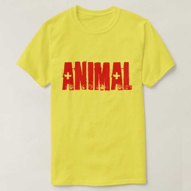 Camiseta ANIMAL (Diseño del anverso)