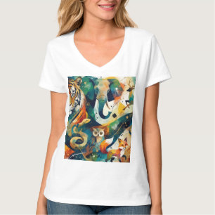 Camiseta Animal Abstracto