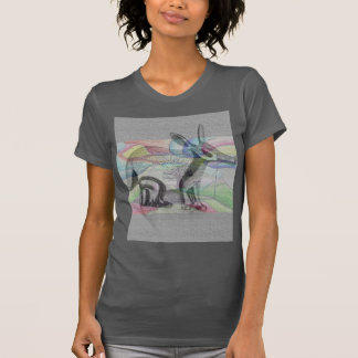 Camiseta animal abstracto de las mujeres