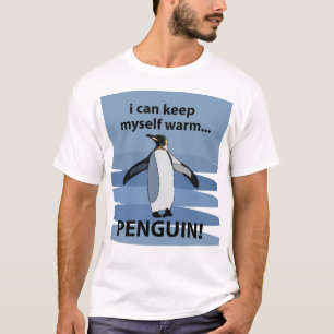 Camiseta Animal Acuático No Volador Pingüino Divertido 
