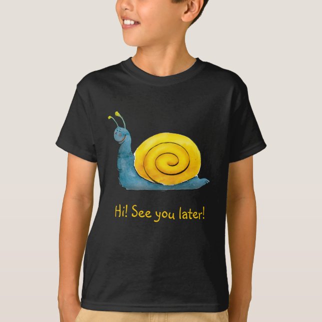 Camiseta Animal adorable feliz del caracol el | (Anverso)