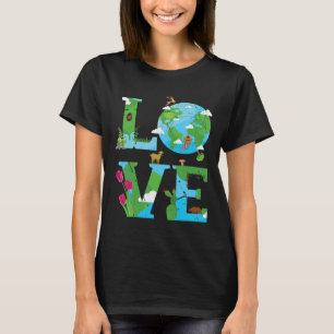Camiseta Animal ambiental del Día Mundial del Planeta de Lo