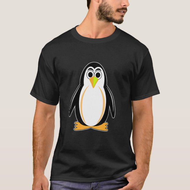 Camiseta Animal Ártico pingüino cutáneo colorido 1 (Anverso)