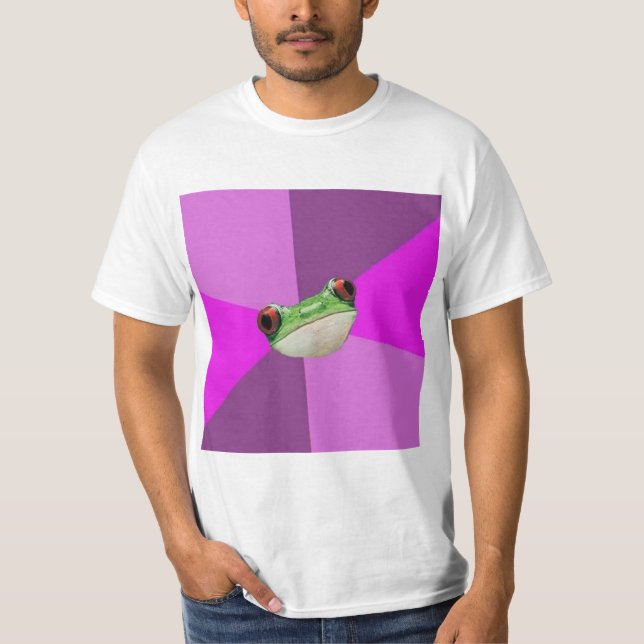 Camiseta Animal asqueroso Meme del consejo de la rana de (Anverso)
