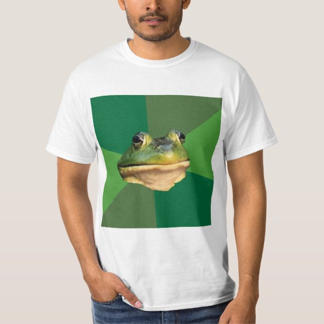 Camiseta Animal asqueroso Meme del consejo de la rana del (Anverso)