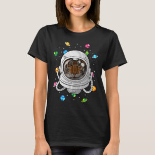 Camiseta Animal astronauta tigre en profundidad en el unive