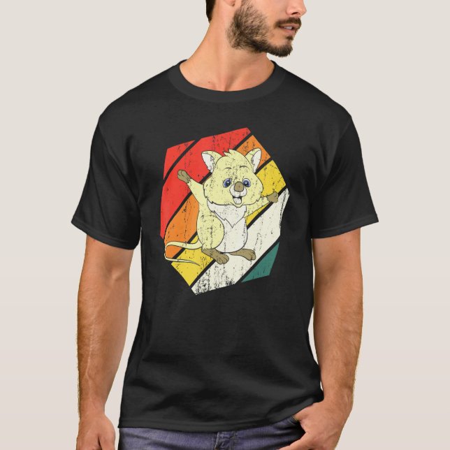 Camiseta Animal australiano de vida salvaje Quokka Retro Au (Anverso)