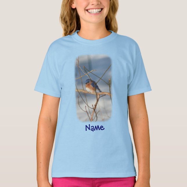 Camiseta Animal Bluebird Personalizado (Anverso)