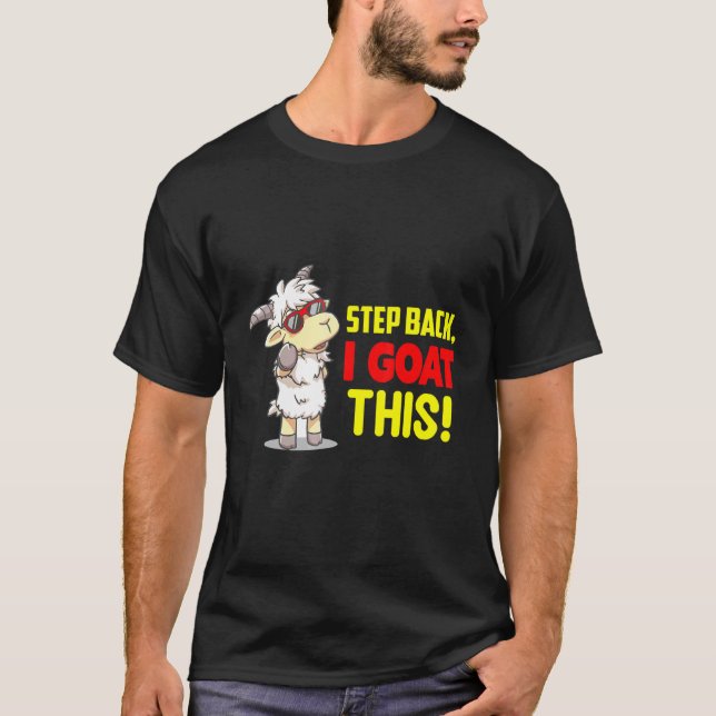 Camiseta Animal Cabra Retrocede Paso (Anverso)