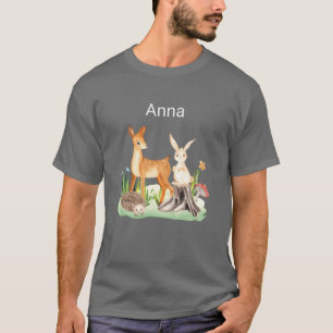 Camiseta Animal conejo erizo Anna niño