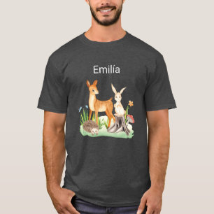 Camiseta Animal conejo erizo Emila familia