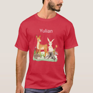 Camiseta Animal conejo erizo Yulian niña