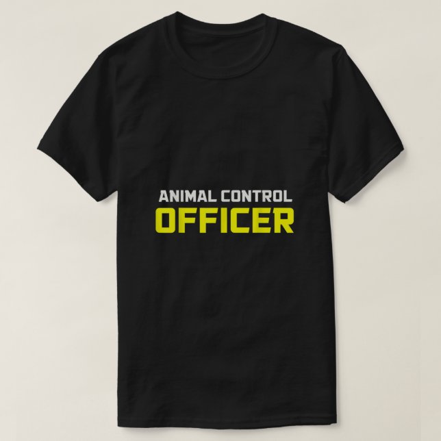 Camiseta Animal Control Officer Halloween Costume  (Diseño del anverso)