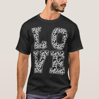 Camiseta Animal Cow Print Love Cow Pattern Cow