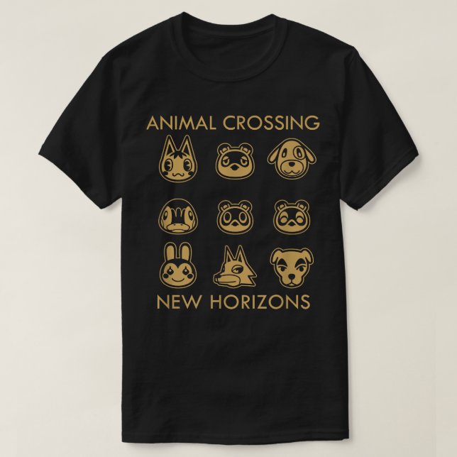 Camiseta Animal cruzando la nueva cuadrícula de caracteres  (Diseño del anverso)