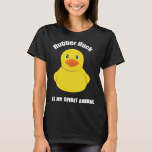 Camiseta Animal de aguardiente de pato de caucho amarillo