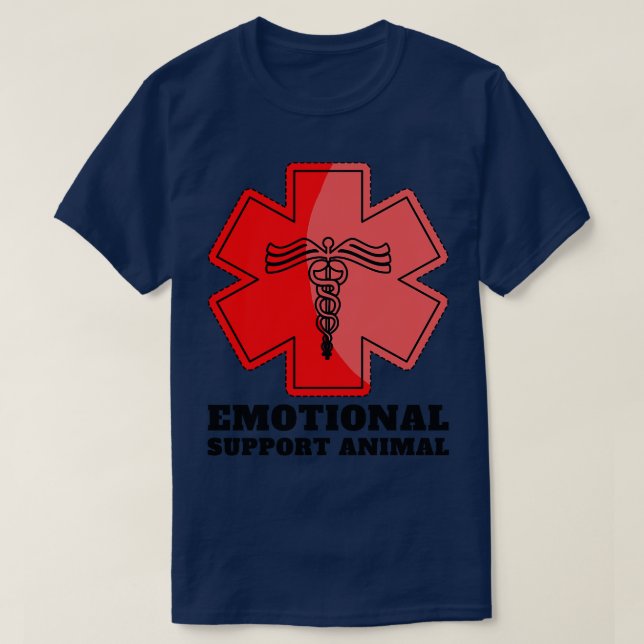 Camiseta Animal de apoyo emocional 2 (Diseño del anverso)