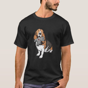 Camiseta Animal de Basset Hound Stuffed