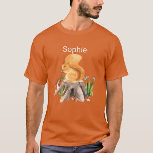 Camiseta Animal de bosque ardilla con nombre Sophie amigos