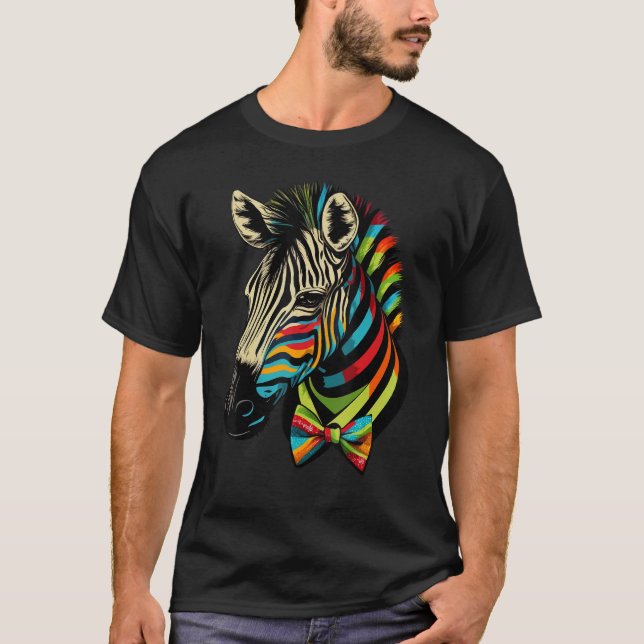 Camiseta Animal de Cebra Cuta en Cebra 2 (Anverso)