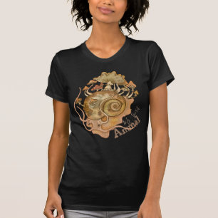Camiseta Animal de Espiral de Escarcha