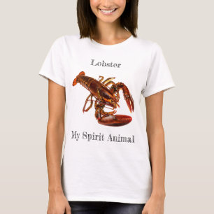 Camiseta animal de espíritu de langosta