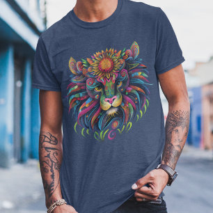 Camiseta animal de espíritu de león