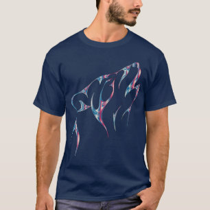 Camiseta animal de espíritu de lobo irlandés