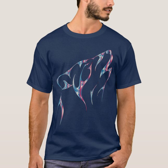 Camiseta animal de espíritu de lobo irlandés (Anverso)
