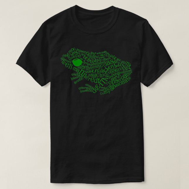 Camiseta Animal de Espíritu de rana verde (Diseño del anverso)