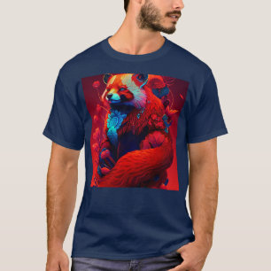 Camiseta Animal de Espíritu del Panda Rojo