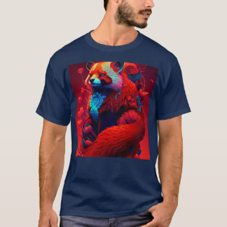 Camiseta Animal de Espíritu del Panda Rojo