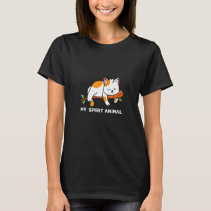 Camiseta Animal de espíritu flojo de gato lindo