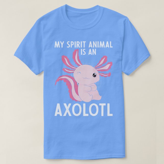 Camiseta Animal de Espíritu Mexicano Salamander Axolotl Lov (Diseño del anverso)