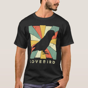Camiseta Animal de estilo retro de Lovebird Vintage