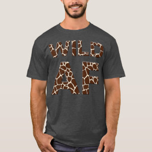 Camiseta Animal de fiesta con estampado de jirafa Wild Af 2