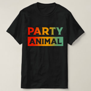 Camiseta Animal de Fiesta Divertido Humor para Parejas