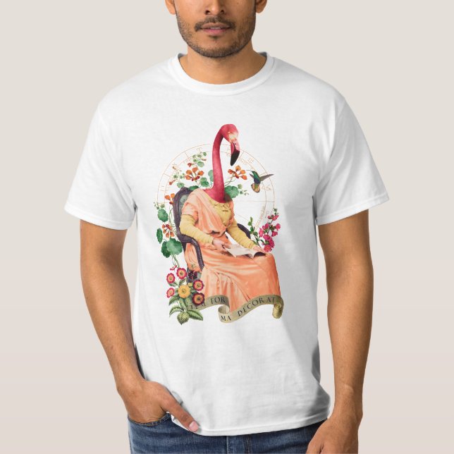 CAMISETA ANIMAL DE FLAMINGO FANCY (Anverso)