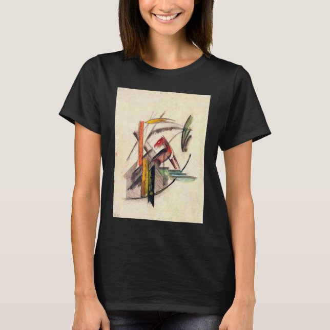 Camiseta Animal de Franz Marc, arte del expresionismo vinta (Anverso)