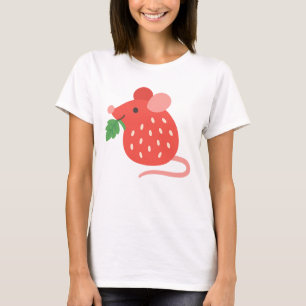 Camiseta Animal de frutas de fresa de fresa