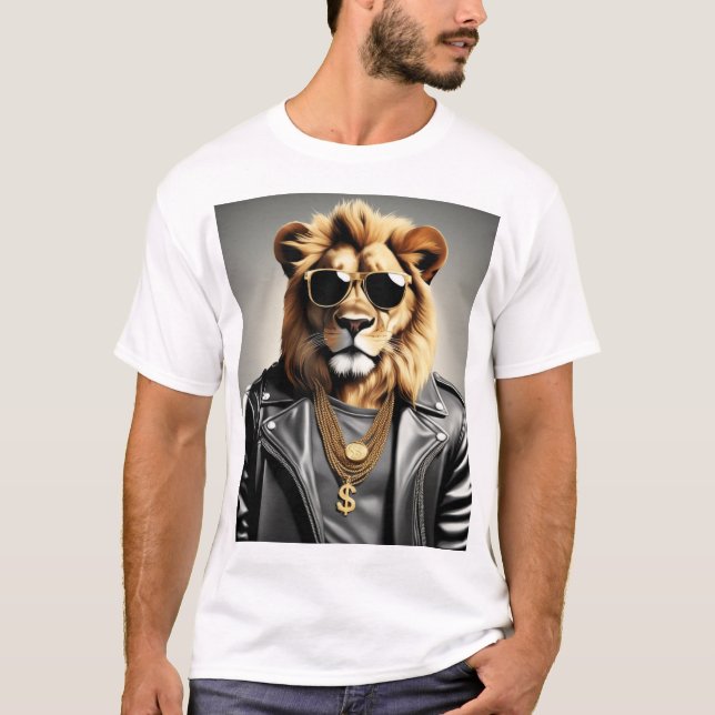 Camiseta Animal De Guay Con Gafas De Sol Y Una Chaqueta De  (Anverso)