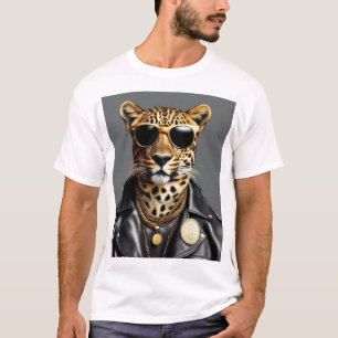 Camiseta Animal De Guay Con Gafas De Sol Y Una Chaqueta De 