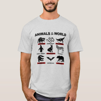 Camiseta animal de la basura del mundo panda peligro fideos
