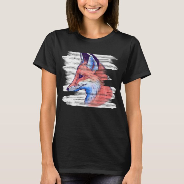 Camiseta Animal de la creatura del bosque Fox Red Forest (Anverso)